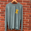 Youngblood Straight Edge Comfort Colors Longsleeve BLUE SPRUCE w/ Gold Ink