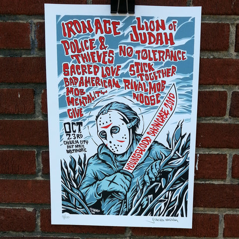 Youngblood Showcase 2010 Silkscreened Poster
