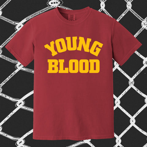 Youngblood "City Bold" CRIMSON w/ Gold Ink Comfort Colors Shirt