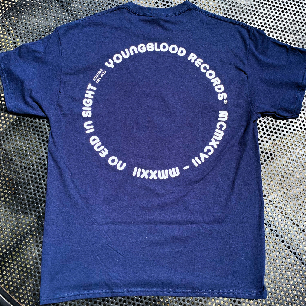 Youngblood Records "No End" Shirt NAVY BLUE