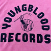 Youngblood Crewneck Sweatshirt Pigment Washed PINK with Black Ink