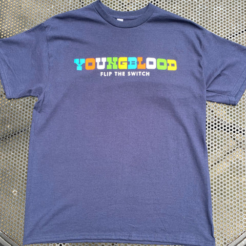 Youngblood "Flip the Switch" Navy Blue T-Shirt