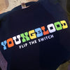 Youngblood "Flip the Switch" Navy Blue Crewneck