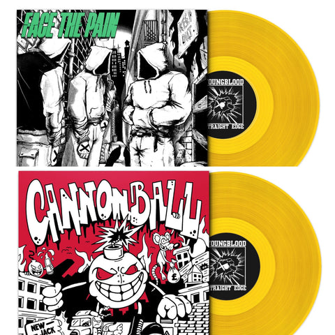 PRE-ORDER PACKAGE Face The Pain LP and Cannonball LP Special '97 Press