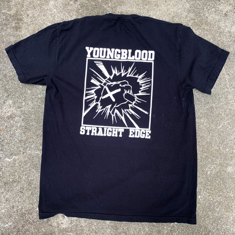 Youngblood Straight Edge BLACK Comfort Colors shirt