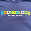 Youngblood "Flip the Switch" Navy Blue T-Shirt