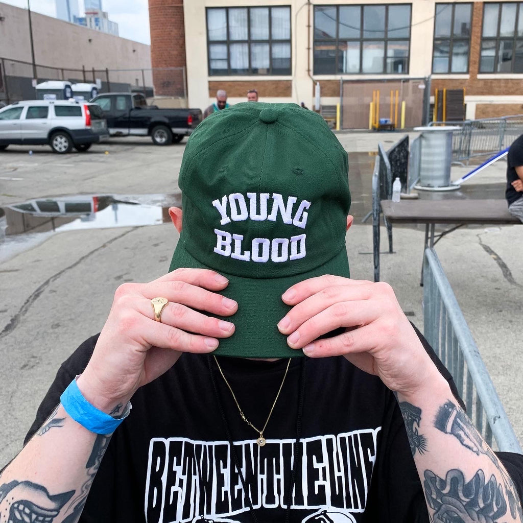 Youngblood Embroidered Hat Forest Green