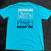 Youngblood Straight Edge Comfort Colors T-Shirt LAGOON w/ Colorfade Back Print