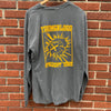 Youngblood Straight Edge Comfort Colors Longsleeve PEPPER w/ Gold Ink