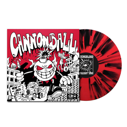 Cannonball "s/t" LP OPAQUE RED W/ BLACK STREAKS (Band/UK Exclusive) PRE-ORDER