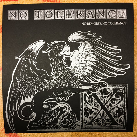 No Tolerance "No Remorse, No Tolerance" 7" Clear Vinyl Final Press (Found 1 last copy)