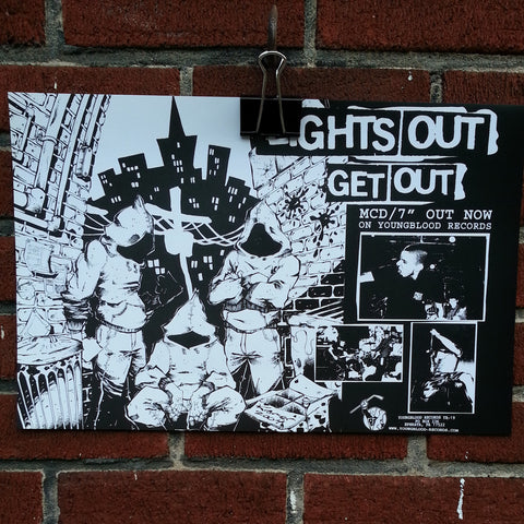 Lights Out "Get Out" Poster (folded in half)