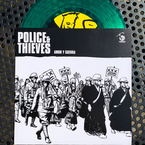 Vault Copy: Police & Thieves "Amor y Guerra" 7" Green Vinyl