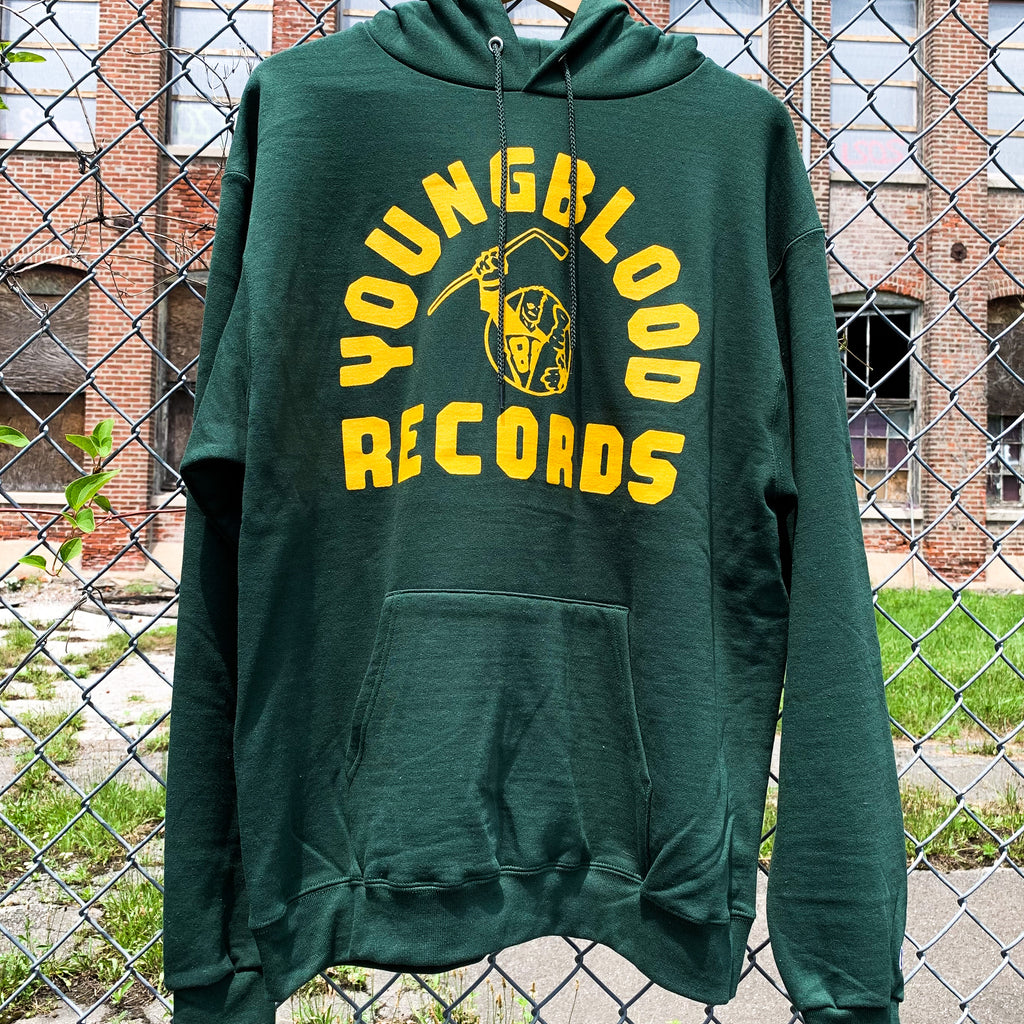 Youngblood Champion Hoodie DARK GREEN w/ Athletic Gold Ink