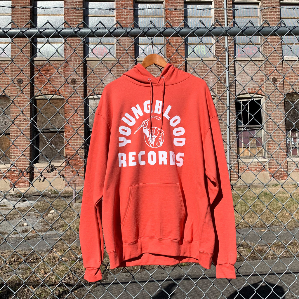 Tilbageholdelse Indien kredit Youngblood Champion Hoodie RED RIVER CLAY w/ White Ink - Youngblood Records