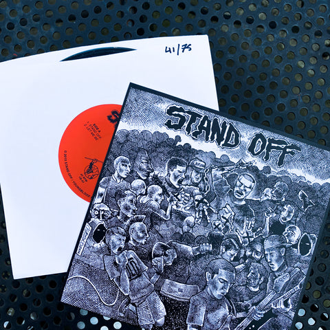 Vault Copy: Stand Off "S/T" 7" Record Release Cover. Ltd to 75.